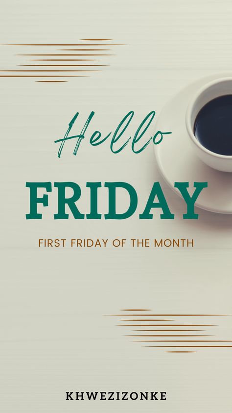 It's the first Friday of the month🥳... what are you up to☕? What ever you decided to do, may it bring you lots of joy and happiness.. Take it easy and get some well deserved rest.💁🏽‍♀️ #remotework #smallbusinesssupport #assistant #girlboss #mompreneur #freelance #dataentry #virtualpa #virtual #khwezizonkevirtualassistant#friday #motivation #weekend#entrepreneurlife #femaleentrepreneur #businesswoman #virtualassistant#solopreneur#blackwomaninbusiness#customerservices#startup First Friday Of The Month, Friday Inspirational Quotes, Hello Friday, Friday Motivation, First Friday, What Ever, New Month, Take It Easy, Joy And Happiness