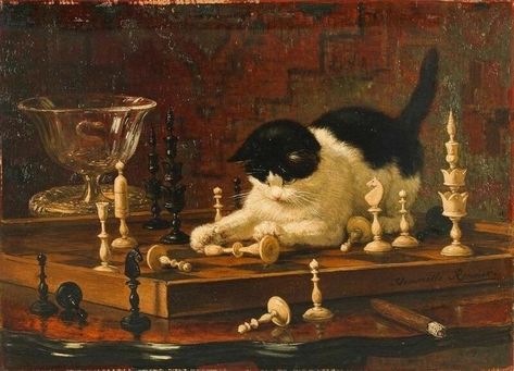 Chess, Paintings, White, Black