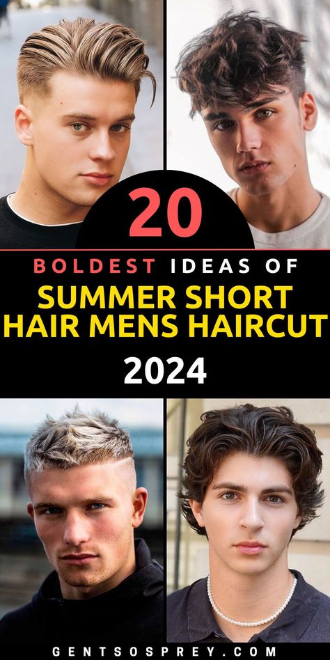 Revitalize your style with our curated list of 20 Trending Short Hairstyles for Men in Summer 2024. From the classic men fade haircut short to the edgy haircut men short hair black, our selection caters to all preferences. Whether you're after a subtle medium cut or a standout haircut men short hairstyles, our guide ensures you stay ahead in the fashion game. Euro Haircut Men, Mens Trending Hairstyles 2024, Hair Cuts For Teen Boys Short, Short Men’s Haircut 2024, Men’s Summer Hairstyles, Trendy Men’s Haircut Short, Men Summer Hairstyles, 2024 Guy Haircuts, Hairstyles For Teen Boys 2024