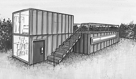 Container Drawing, Cool Things To Build, Diy Container, Character Background, Shipping Container Architecture, Cargo Container Homes, Container Dimensions, Modular Housing, Container Ideas