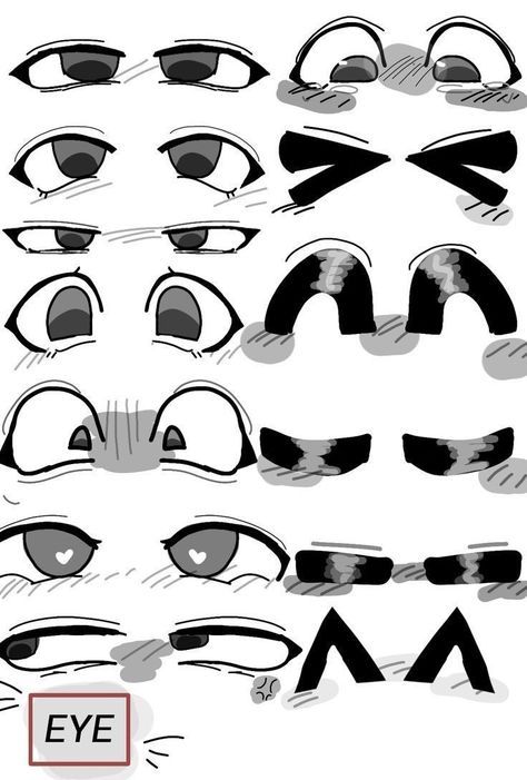 Different Style Eyes Drawing, Cute Eye Reference, Unknown Spy Body Base, Cute Ways To Draw Eyes, Box Head Character Design, Dizzy Eyes Drawing, Free Character Base, Cute Character Base, Cute Chibi Reference