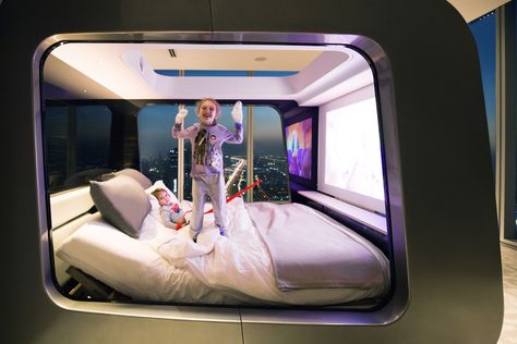 Futuristic Bed, Projector Screens, Bedroom Ideas Aesthetic, Smart Bed, Stay In Bed, Smart Furniture, Small Room Bedroom, Wallpaper Bedroom, Watch Tv