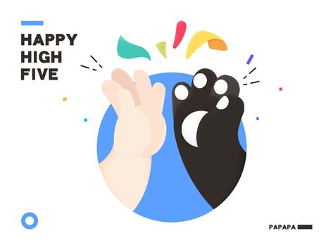 Clapping Hands, 강아지 그림, Pet Logo Design, Hand Logo, Graphic Elements, High Five, Cartoon Character Design, Flat Illustration, Animal Logo