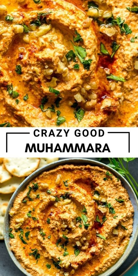 Muhammara Recipe, Walnut Dip, Hummus Recipe Homemade, Fantastic Recipes, Dips Recipes, Meatless Recipes, Appetizers Recipes, Hummus Recipe, Party Appetizers