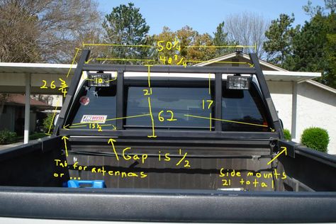 headache rack Office Bar Cart, Headache Rack Trucks, Truck Accesories, Headache Rack, Welding Trucks, Nissan Pickup, Truck Flatbeds, Outside Bars, Truck Mods