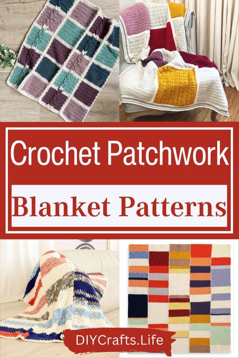 Free Crochet Patchwork Blanket Patterns - DIY Crafts Afgan Patterns, Crochet Owl Blanket, Crochet Patchwork Blanket, Crochet Quilt Pattern, Crochet Easter Basket, Patchwork Baby Blanket, Patchwork Crochet, Crocheted Afghans, Patchwork Blanket