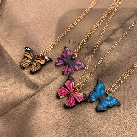 TRINK RELICS - JEWELERY STORE on Instagram: “Multicoloured butterfly pendant for Rs299+shipping To order visit our website! Website link in bio ✨ #smallbusiness #smallbusinessowner…” Mumbai Fashion, Fondant Rose, Pretty Jewelry Necklaces, Warm Outfits, Butterfly Earrings, Butterfly Pendant, Website Link, Pretty Jewellery, Cute Jewelry