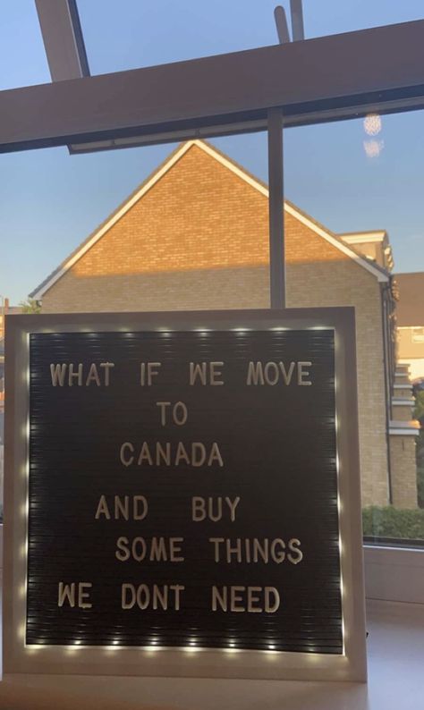 Canada Astethic, Moving To Canada, Write To Me, Letter Board, Enchanted, Quick Saves