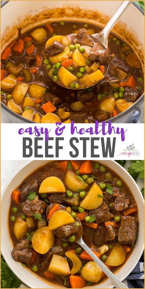 Choose the right mat. Easy Healthy Beef Stew, Healthy Dinner Recipes Beef, Stew Beef Recipes, Beef Stew Healthy, Dinner Soup, Stew Beef, Classic Beef Stew, Ww Meals, Easy Beef Stew