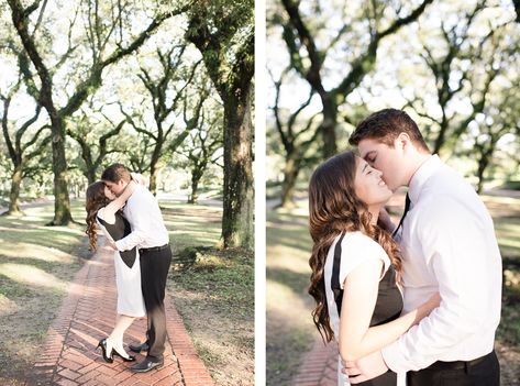 Houston Engagement Session | Marcela + Chad • Kati Hewitt Photography boulevard oaks houston tx wedding couple anniversary Photography For Dummies, Couple Anniversary, Houston Photography, Downtown Houston, Houston Wedding Photographer, Couples Anniversary, Houston Wedding, Wedding Couple, Engagement Pictures