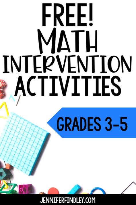 Free math intervention activities for grades 3-5! Use these free math activities to provide additional instruction and intervention to your students with gaps or who need more practice with specific math skills. Math Intervention Activities, Free Math Centers, Intervention Activities, Math Rti, Multiplication Activities, Math Fluency, Math Intervention, Fourth Grade Math, Math Instruction