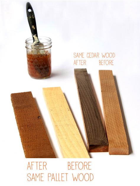 home-made-wood-stains-apieceofrainbowblog 11 Homemade Wood Stains, Diy Wood Stain, Diy Pallets, Repurposing Ideas, Diy Staining, Homestead Ideas, Construction Ideas, Wood Furniture Design, Wood Stains