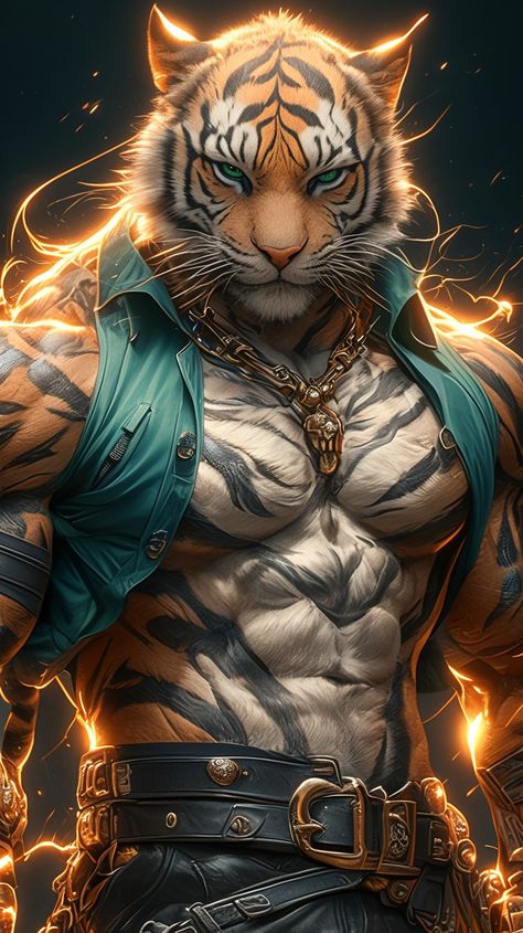 Animal Warriors Character Design, Photo To Cartoon Photoshop, Ross Tran, Tiger Spirit Animal, Cat Warrior, Sci Fi Character Art, Tiger Artwork, Exotic Cats, Alien Concept