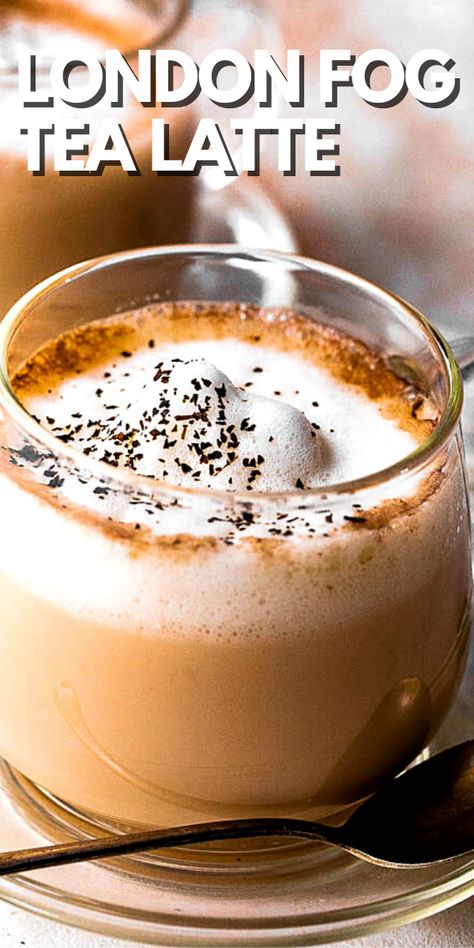 London Fog Tea Recipe, Baileys And Coffee Recipe, London Fog Drink, London Fog Recipe, London Fog Latte, Starbucks London, London Fog Tea Latte, London Fog Tea, Tea Corner