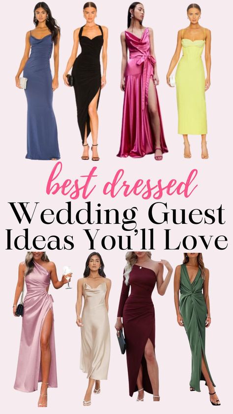 You'll definitley be the best dressed guest with these stunning wedding guest dresses! They are all so gorgeous and perfect for any budget and ceremony. Wedding Dresses For Invited Guests, Ceremony Dress Guest, Stunning Wedding Guest Dresses, Classy Wedding Guest Dresses, Wedding Guest Dress Ideas, Wedding Guest Outfit Spring, Spring Wedding Guest, Best Wedding Guest Dresses, Amazon Dresses