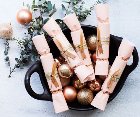 8 fun, personal things to put in homemade Christmas crackers Australian Christmas Desserts, Crackers Noel, Homemade Christmas Crackers, Cute Trinkets, Diy Christmas Crackers, Paper Hats, Lame Jokes, Personal Things, Homemade Crackers