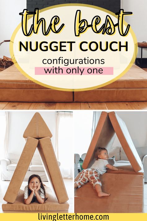 Nugget Forts Ideas, Nugget Accessories, Single Nugget Builds, One Nugget Configurations, One Nugget Builds, Nugget Configurations, Nugget Couch, Jackson Avery, Playroom Design