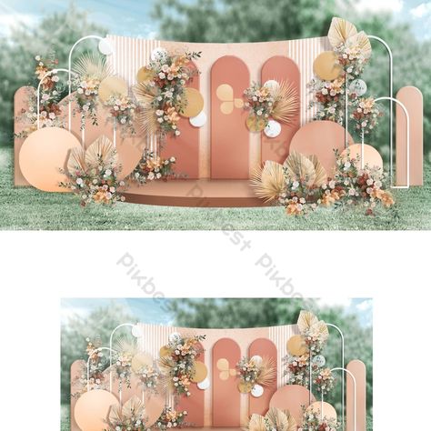 Autumn Outdoor Wedding, Outdoor Wedding Arch, Outdoor Wedding Backdrops, Wedding Arches Outdoors, Wedding Stage Backdrop, Rustic Wedding Backdrops, Wedding Stage Design, Wedding Backdrop Design, Wedding Backdrop Decorations