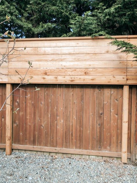 Privacy Fence Extension, Horizontal Privacy Fence, Fence Extension, Privacy Landscaping Backyard, Privacy Fence Landscaping, Diy Privacy Fence, Fence Toppers, Privacy Fence Designs, Privacy Landscaping