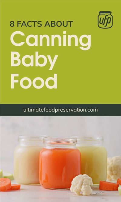 Making homemade baby food is one of the best ways to keep your little one's diet from harmful chemicals and additives. Keep your DIY baby food fresh for a long time by learning how to can baby food and which ingredients are best for canning. | Discover more about home canning at ultimatefoodpreservation.com #canningforbeginners #babyfoodideas #canning #foodpreservation #preserving #homecanning #canningrecipes #recipe #homemadebabyfood Canning Baby Food, Sweet Potatoes For Baby, Homestead Pantry, Sweet Potato Baby Food, Freezing Baby Food, Banana Baby Food, Canning Peaches, Canning Sweet Potatoes, Making Baby Food