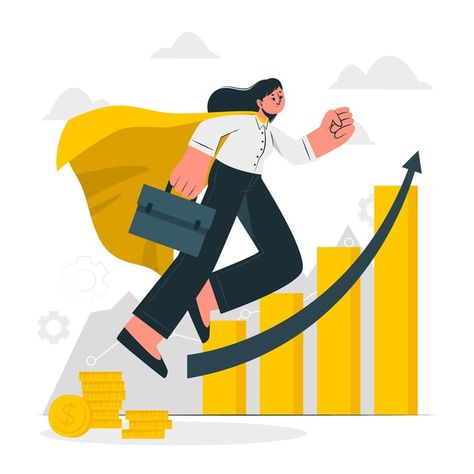 Career progress concept illustration | Free Vector #Freepik #freevector Nft Art Ideas, Nft Pfp, Nft Monkey, Finance Illustration, Conference Banners, Nft Crypto Art, Getting Rich, Illustration Story, Crypto Art