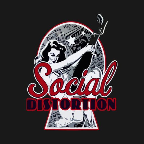 Check out this awesome 'social+distortion' design on @TeePublic! Social Distortion Logo, Mike Ness, Majestic Theatre, Social Distortion, Shepherds Bush, Punk Poster, Punk Pins, Poster Fonts, Band Logos