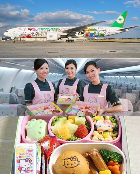 Japanese Honeymoon, Hello Kitty Plane, Hello Kitty Airplane, 40 Year Anniversary, Flying With A Baby, Inspector Gadget, Bouncy Balls, Airplane Travel, Aviation Photography