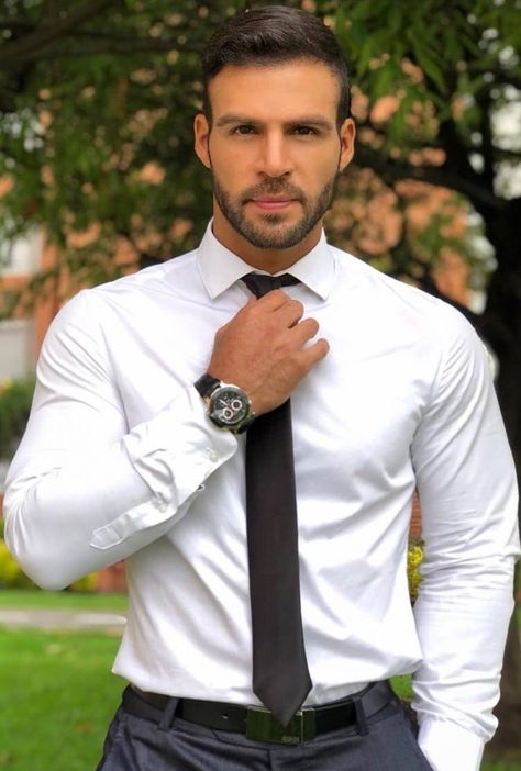 Leisure Outfits, Formal Dress For Men, Buff Guys, Silk Shirt Men, Office Men, Men Tie, Suits Men Business, Formal Men Outfit, Men Fashion Casual Shirts