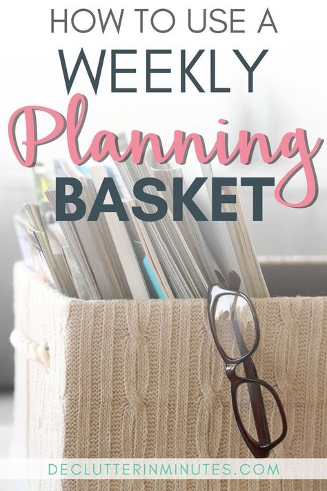 Planning Basket, Hit The Floor, Paper Clutter, Nothing New, Memo Boards, Weekly Planning, How To Organize, Paper Organization, Find Yourself