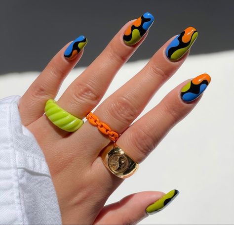 Colourful Nail Art, Colourful Nail, Abstract Nails, Mens Nails, Amazing Person, Colorful Nail Art, Gel Nails Diy, Dope Nail Designs, Pretty Nail Art Designs