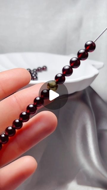 Karen Hui on Instagram: "How to make a lucky bracelet for 2024? 
Check it out at DiyNotion for the DIY crafts and the bracelet! 
#diy #howto #bracelet #lucky #2024 #jewelry #luckybracelet #garnet" Best String For Bead Bracelets, Diy Stretch Bracelets Ideas, Stretch Bracelets Ideas, Crystal Bracelets Tutorial, Crystal Bracelets Diy, Make A Beaded Bracelet, Leather Macrame, Stretch Beaded Bracelets Diy, 2024 Jewelry