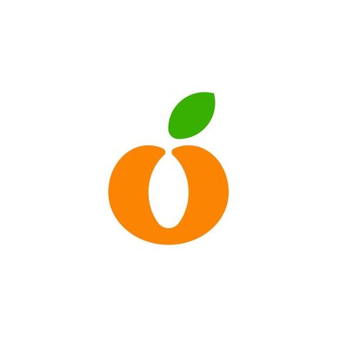 O Letter Logo Design, Orange Logo Design Ideas, Orange Logo Design, Citrus Logo, Fruits Logo, Fruit Logo Design Ideas, Fruit Letters, Orange Icon, Fruit Logo Design