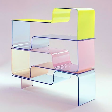 Plexiglass Shelf, Danish Pastel Interior Design, Danish Pastel Interior, Pastel Interior Design, Apartment 2023, Floating Glass Shelves, Pastel Interior, Acrylic Shelf, Acrylic Furniture