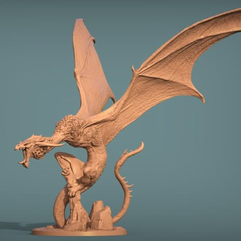 Dragon Anatomy, Dragon 3d, Dragon Miniatures, Dragon Tales, Sculpture Art Clay, Dragon Sculpture, Dragon Statue, Dragon 2, Dragon Artwork