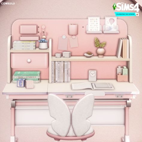 Kids Study Spaces, The Sims 4 Kids, Sims 4 Beds, Los Sims 4 Mods, Sims Packs, The Sims 4 Pc, Sims 4 Bedroom, Free Sims 4, The Sims 4 Packs