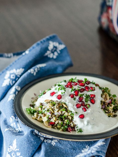 Hellenic Republic's Cypriot Grain Salad | A Kitchen Cat Cabbage Salad Recipe, Cypriot Food, Slow Cooked Lamb, Grain Salad, Cabbage Salad, Healthy Side, Vegan Salad, Heart Healthy Recipes, Mediterranean Diet Recipes