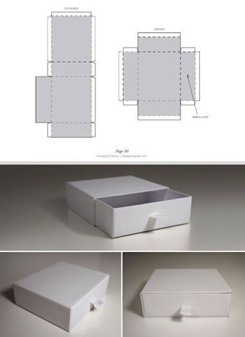 Caja para joyeria Packaging Dielines, Hadiah Diy, Packaging Diy, Packaging Template, Box Packaging Design, Packing Design, Drawer Box, Diy Gift Box, Creative Packaging