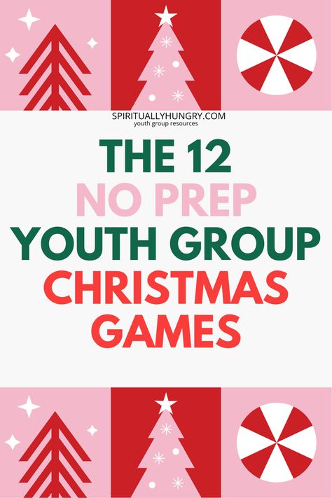 Need quick and easy Christmas games for your youth group? Check out these 12 no-prep ideas that guarantee fun and laughter! Perfect for busy youth leaders looking to add festive cheer to their next gathering. 🎄 #YouthGroupGames #ChristmasGames #HolidayFun via @alexiswaid Middle School Clubs Ideas, Christmas Games Youth Group, New Years Youth Group Games, Youth Group Christmas Party Games, Christmas Games Small Group, Christmas Youth Party, Winter Youth Group Activities, Youth Group Christmas Activities, Winter Group Games