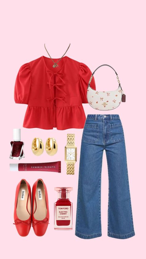 #outfitinspo #beauty #ootd #red #cherry #fitinspo #summer #spring #coach #redaesthetic