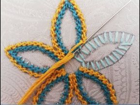 Raised Chain Stitch Embroidery, Chain Stitch Tutorial, Bordado Jacobean, Crewel Embroidery Tutorial, Crewel Embroidery Kits, Chain Stitch Embroidery, Hand Embroidery Videos, Stitch Tutorial, Basic Embroidery Stitches