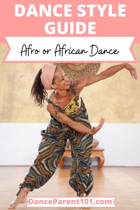 What is Afro or African Dance? - Have you ever wondering what Afro or African Dance style of dance is? Check out the article on the Dance Parent 101 website where we give you a simple explanation and definition about this type of movement, a bit of the history and what it might look like in a dance class or what the main choreography and steps are! #dance #dancestyles #typesofdance #africandance Afro Dance Outfit, African Dance Outfits, Afro Dance Aesthetic, African Dance Aesthetic, Afro Beat Dance, African People Dancing, African Dancing, Dance Parents, Afro Dance