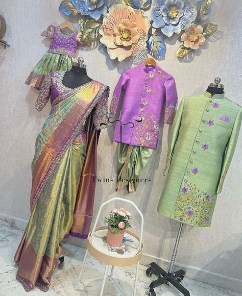 Family Dresses Indian, Indian Family Outfits Matching, Birthday Outfit For Family Indian, Birthday Family Outfits Indian, Family Combo Dress Indian Wedding, Matching Family Outfits For Wedding, Family Combo Dress Indian For Birthday, Family Outfits Indian, Family Matching Outfits Indian For Birthday