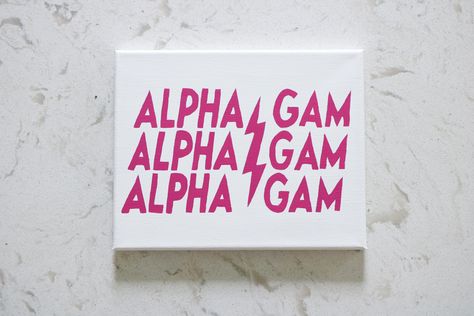 Big Lil Canvases, Gamma Phi Canvas, Alpha Gamma Delta Canvas Paintings, Pink Sorority Canvas, Alpha Gamma Delta Canvas, Sorority Canvas Paintings Big Little, Agd Canvas, Big Little Canvas Ideas, Sorority Canvas Ideas