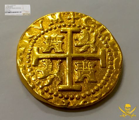 Peru 8 Escudos | Peru | Pirate Gold Coins - Pirate Gold Coins Treasure Pirate, Rare Gold Coins, Historical Coins, Treasure Gold, Pirates Gold, Pirate Coins, Coins Collection, Tiny Cross Necklace, Treasure Coin