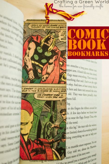 35 Unique DIY Project Ideas to Repurpose Old Books Book Themed Crafts, Comic Book Crafts, Book Bookmarks, Diy Project Ideas, Books Crafts, Bookmark Craft, Diy Bookmarks, Fun Craft, Themed Crafts