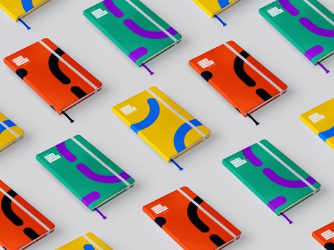 Notebooks by Ale Giorcelli Corporate Notebooks, Stationary Branding, Creative Notebooks, Colorful Stationery, Colorful Notebooks, Corporate Id, Branded Notebooks, Notebook Cover Design, Visual Branding