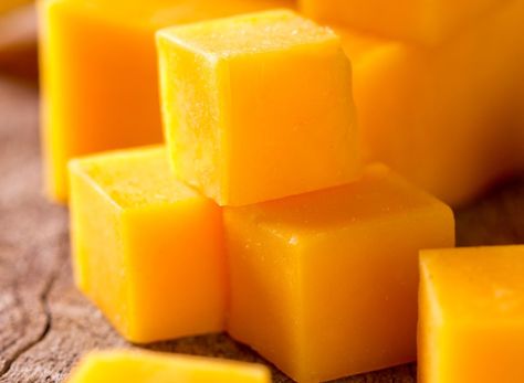 gruyere cheese Cheese Recipes Homemade, Cheese Making Recipes, Cheese At Home, Keju Cheddar, Diy Cheese, Queso Cheddar, More Protein, Cheese Cubes, Butter Cheese