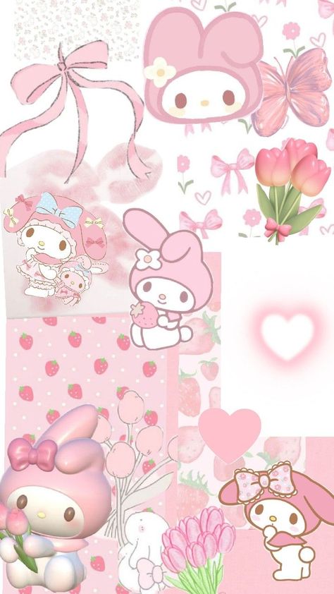 my melody🩷 My Melody Wallpaper Iphone Aesthetic, My Melody Collage Wallpaper, My Melody Moodboard, Pink Melody Wallpaper, My Melody Phone Wallpaper, Aesthetic My Melody Wallpaper, Pink Wallpaper My Melody, My Melody Aesthetic Pfp, Sanrio Wallpaper My Melody