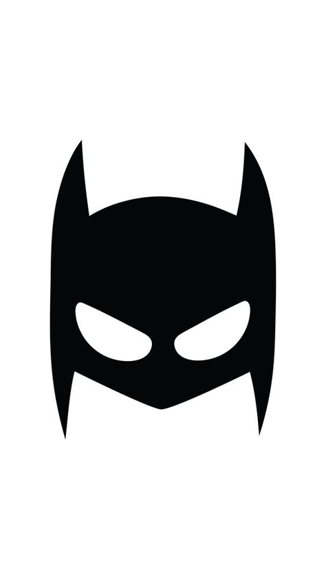 Relying on his intellect, fighting skills, and wealth - that's all about Batman, a superhero from comic books published by DC Comics. Try this fanart Batman Face Decoration Sticker, and you can feel... Batman Printable Stickers, Batman Mask Printable, Batman Face Drawing, Batman Mask Drawing, Batman Mask Tattoo, Batman Stickers Printable, Batman Logo Drawing, Batman Template, Batman Outline