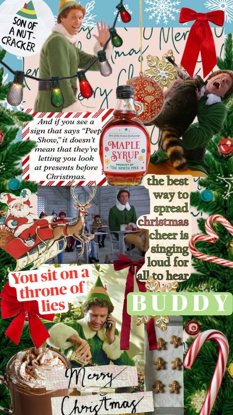 Because I miss #Christmas #buddy #buddytheelf #elf Buddy The Elf Background, Christmas Wallpaper Buddy The Elf, Buddy The Elf Aesthetic, Buddy The Elf Wallpaper Iphone, Elf Wallpaper Aesthetic, Christmas Wallpaper Elf Movie, Elf On The Shelf Wallpaper, Elf Christmas Wallpaper, Buddy The Elf Wallpaper